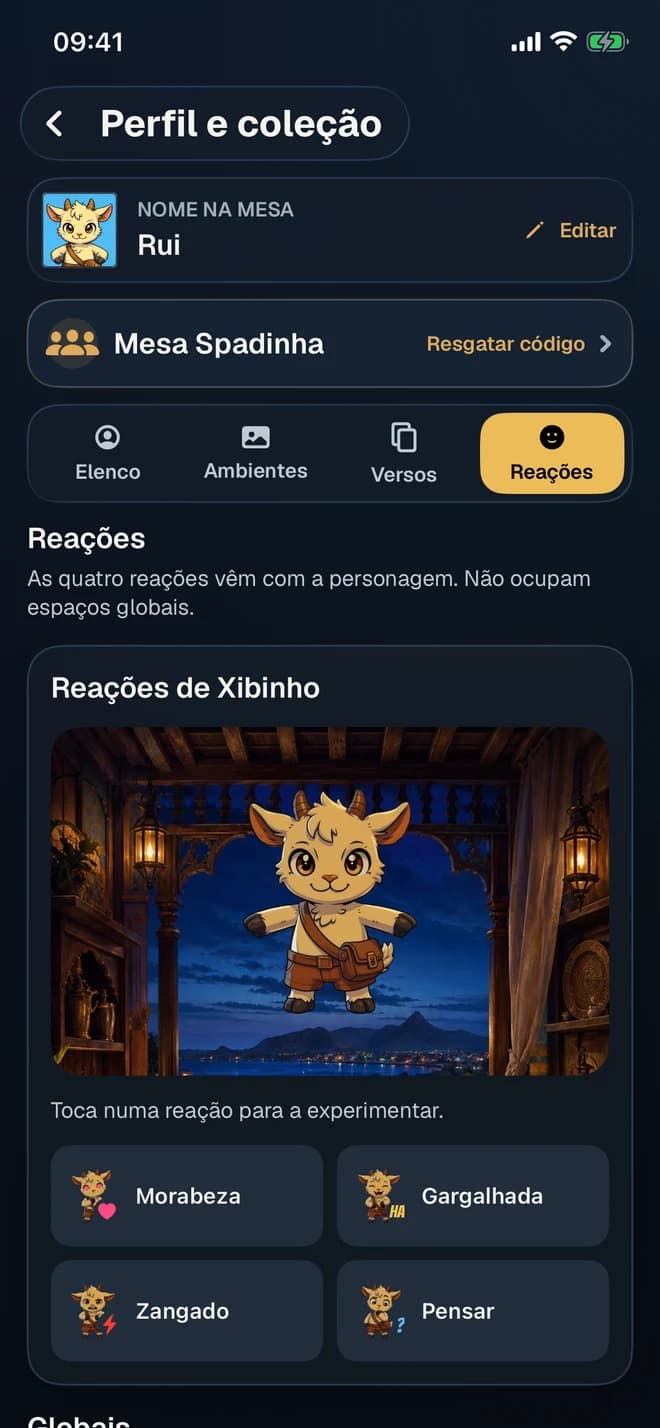 Reações à mesa no Spadinha